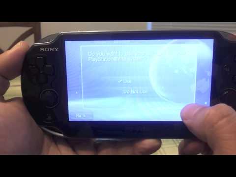 how to create a master account for ps vita