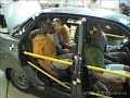 Crash test with no seat belts (RUSSIAN)