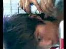 my_noob_fren 1st time experience in piercing..4giv him...