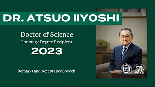 Dr. Atsuo Iiyoshi received OHIO 2023 Honorary Doctorate of Science