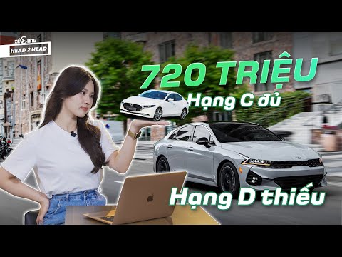 720 triệu chọn Kia K5 bản base hay Mazda3 bản full? | So sánh