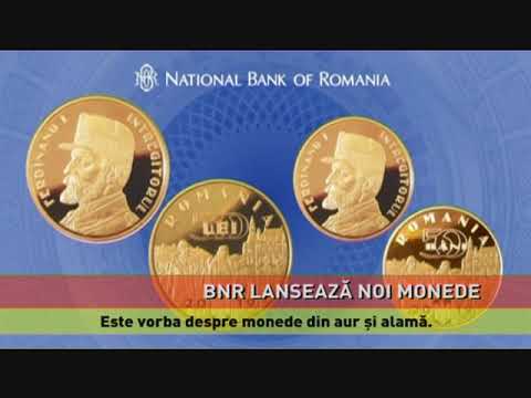B.N.R. a lansat monede din aur și alamă