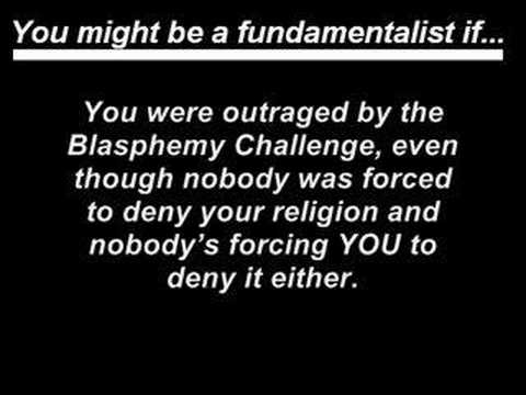 Signs You're a Fundamentalist Christian