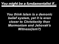 Signs You're a Fundamentalist Christian