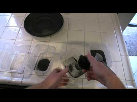 how to isolate gold from sand