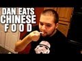 Dan eats Chinese food for the first time.