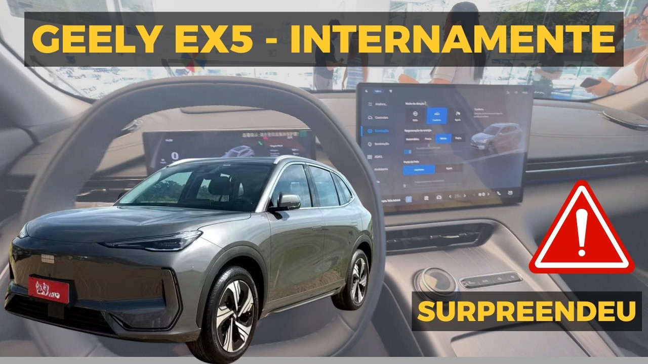 GEELY EX5 -DETALHES INTERNOS - Vale os 225 mil?  #geely #geelyex5