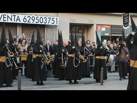 Salida del Silencio. Jueves Santo 2023. Semana Santa Zaragoza