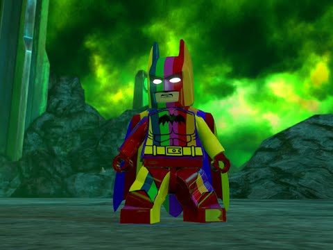 LEGO BATMAN 3 - Rainbow Batman FREE ROAM GAMEPLAY (Rainbow DLC)