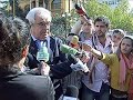Deputeti Spartak Ngjela dhe analisti Artur Zheji per greven
