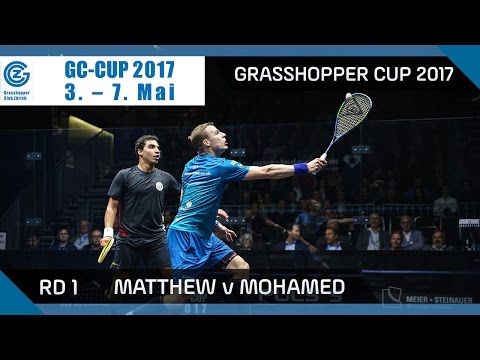 Squash: Matthew v Mohamed - Grasshopper Cup 2017 Rd 1 Highlights