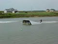 Awful waterski jump and crash