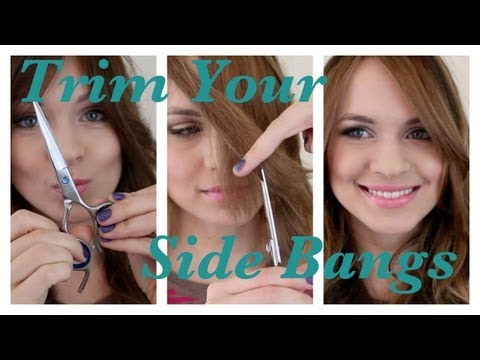 how to trim bangs