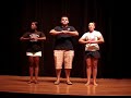 adam scott, megan ewing, and rebbie edmonds performing  