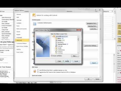 how to properly archive outlook emails