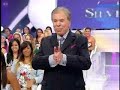 Calça de Silvio Santos cai durante o seu programa