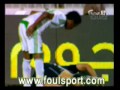 لقطة بصق إبراهيم هزازي على أوليفرا لاعب الشباب