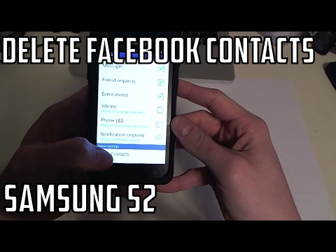 how to remove facebook contacts from droid x