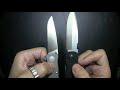 Thoughts: Emerson Mini A-100 Hello everyone. Just sharing some thoughts by request on the Emerson Mini A-100. Blade Length: 3.0 Blade Material: 154CM Blade Style: Drop Point Blade Thickness: .125 Handle: G10, Titanium Liners Lock Mechanism: Titanium Liner Lock Questions, comments always appreciated. Thanks for your time, -Dave ... Emerson Mini A-100 154CM 