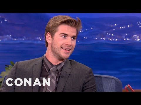 Liam Hemsworth And His Brothers Fought With Fists & Knives - CONAN on TBS