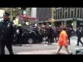 Girl manhandled pulling by her hair- nypd cop police brutality #N17 #OWS