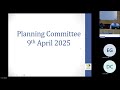 Planning, Regulatory & Licensing Committee 9th April 2025