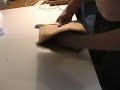 Unpacking an antique plate