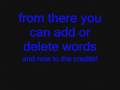 samsung omnia how to add or change words in xt9