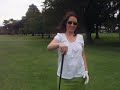 Girl Plays Golf in High Heels and a Skirt Better Than President Obama