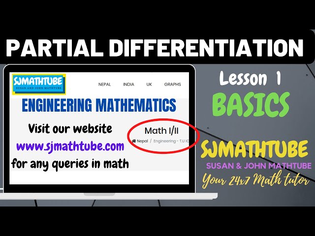 Partial Differentiation (Basics) - 1
