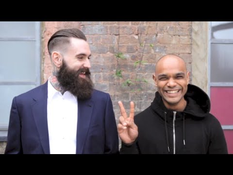 Ricki Hall 'The man with the most influential haircut in britain' with Kevin Luchmun