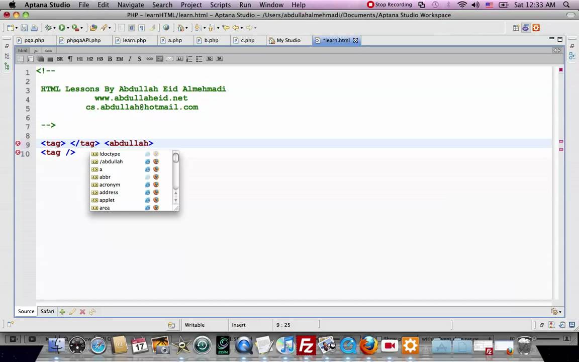 الدرس الثاني : قواعد كتابة أكواد HTML | دورة في لغة HTML