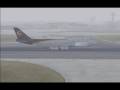 FSX 747-400F Landing in Foggy Heathrow Airport