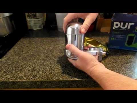 how to attach pur water filter to faucet
