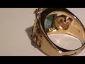 Jaguar and Emerald Men's Ring