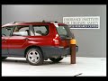 Crash Test 2002 Subaru Forester ( 5 M.P.H) Rear into Pole IIHS