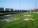SB BNSF Stacker/Racker Crossing the Diamond @ Rosenberg TX