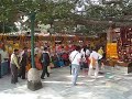 Typical scene under the Bodhi Tree in Bodhgaya, India. - Bodhi Tree Scene