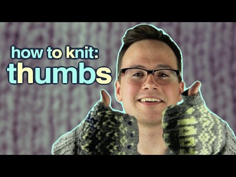 how to knit easy mittens