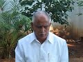BSY on Bangalore