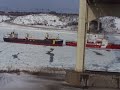 Ship stuck in ice