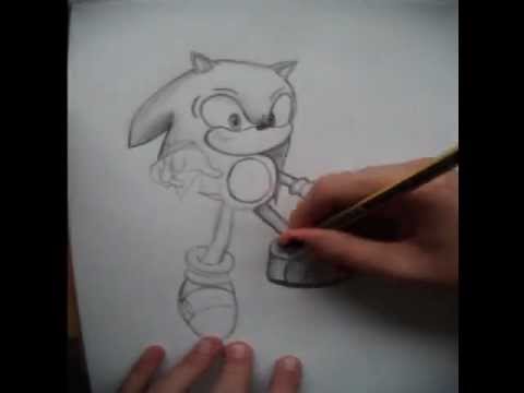 how to draw sonic the hedgehog from sonic x