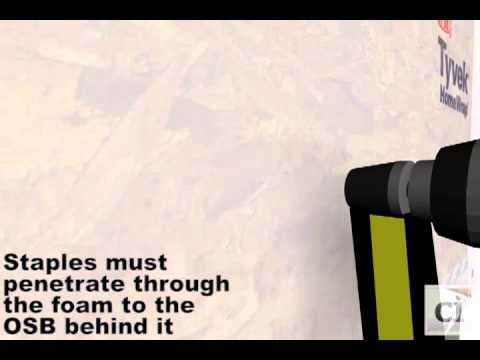 how to apply tyvek
