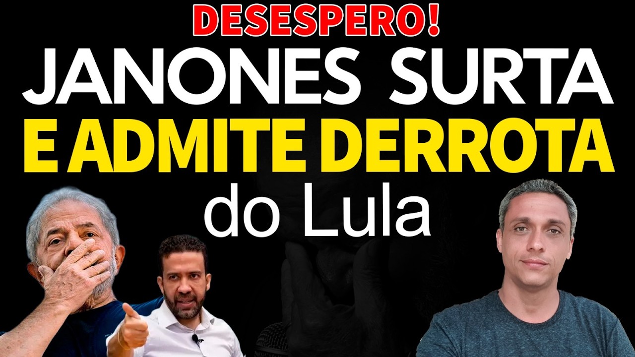 Bateu o DESESPERO! Janones surta e já admite que LULA vai perder para Flávio