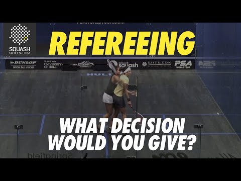 Squash Refereeing: Zeina Mickawy v Nouran Gohar - No let