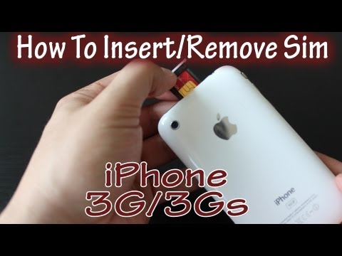 3Gs - Full tutorial showing you how to remove and insert the sim card for the iPhone 3Gs and 3G. If you have a newer iPhone I have a video showing you how to inser...
