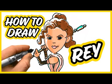 video-linktoworks-How To Draw Rey | Star Wars | Step by Step Drawing...