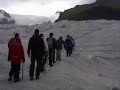 gletsjerwandeling op de Sv�nafellsj�kull in IJsland