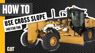 Video about Using Cross Slope on your 140/150/160 Motor Grader Monitor