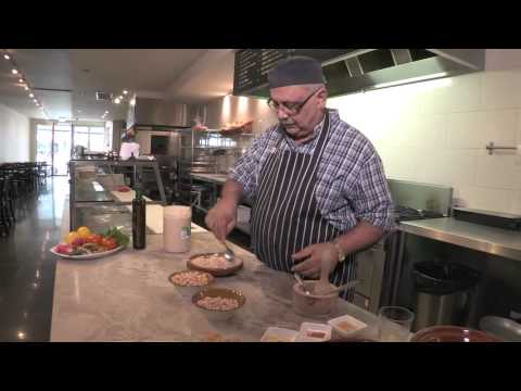 hummus - Bachar Haikal owns two Lebanese restaurants in Melbourne's South East which has an enormous Jewish population. Almazett is his gourmet Lebanese restaurant. M...